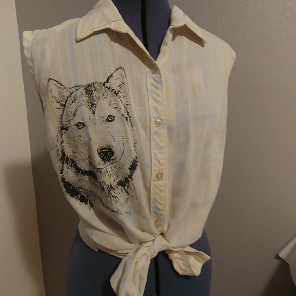 Vintage Plaid Top